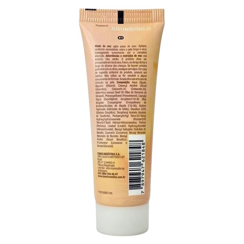 creme hidratante para mãos carmed luz do sol 40g cimed