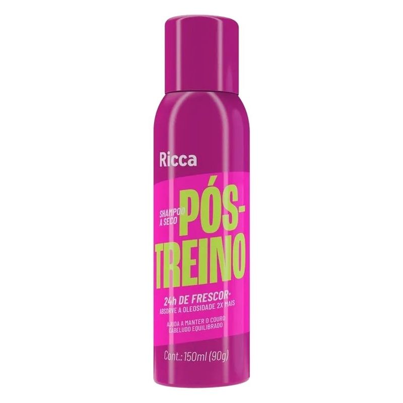 shampoo a seco ricca pós-treino 150ml