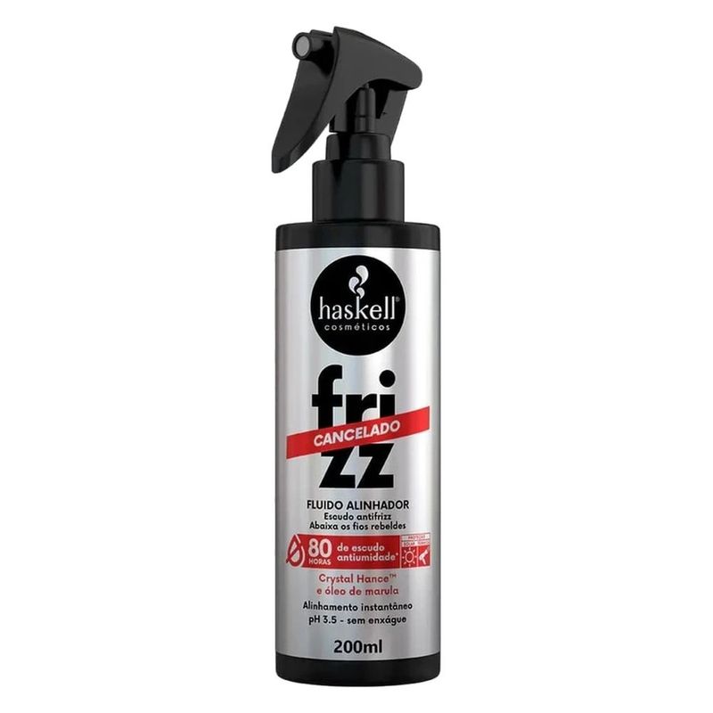 fluido alinhador frizz cancelado haskell cosméticos 200ml