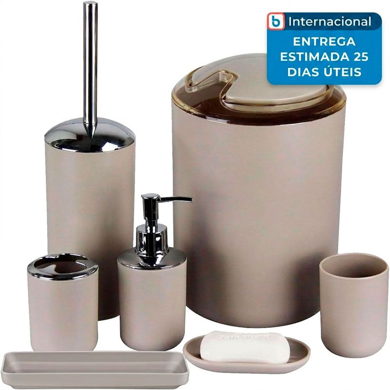 kit de acessórios para banheiro imavo 7 peças a-mbi