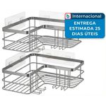 suporte para banheiro yozoni 2 peças cinza b0fcfv41wx a-mbi
