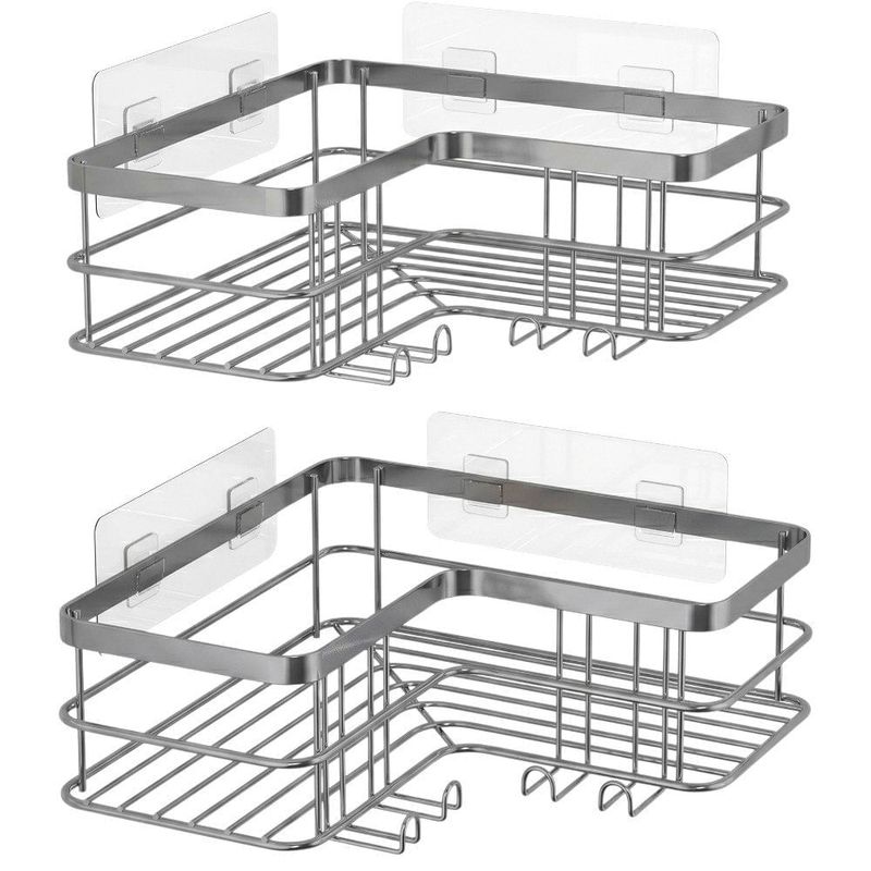 suporte para banheiro yozoni 2 peças cinza b0fcfv41wx a-mbi