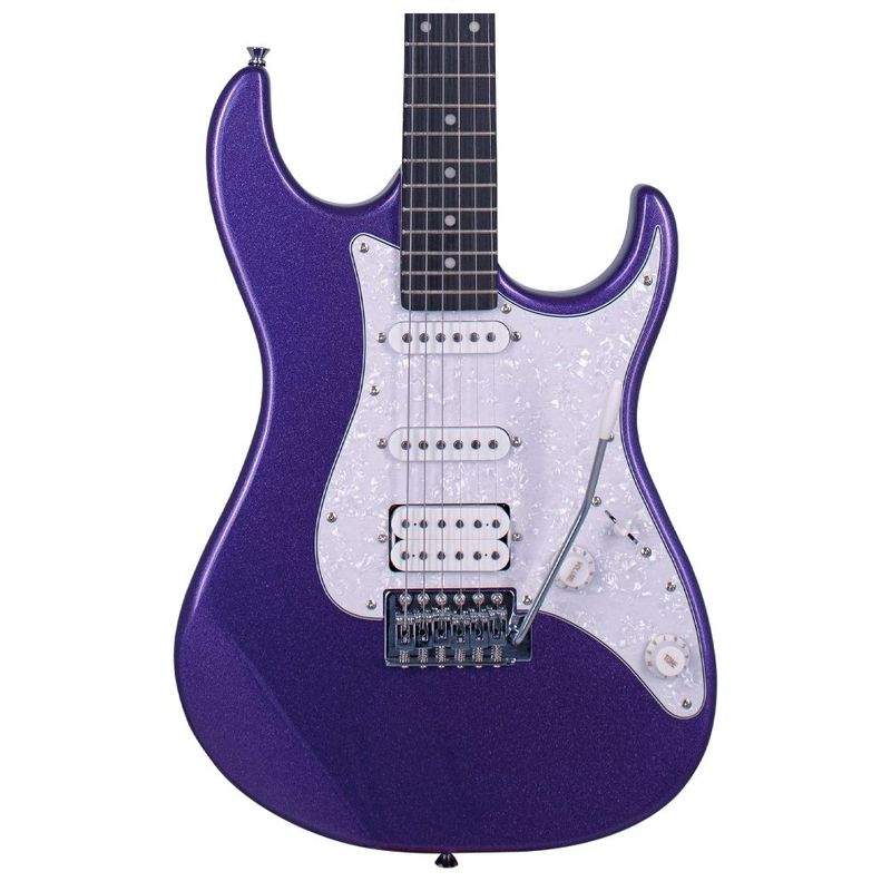 guitarra tagima 2s 1h escala escura escudo pw lilás tg-520 mpp