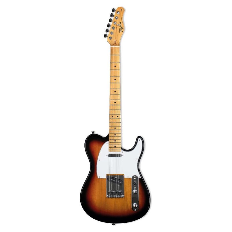 guitarra tagima 2s escala clara escudo wh preto e branco tw-55 bk