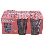 conjunto de copos 6 peças class home faceta vidro 400ml