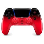 controle sony ps5 sem fio technored vermelho e preto as-bi