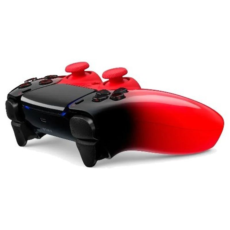controle sony ps5 sem fio technored vermelho e preto as-bi