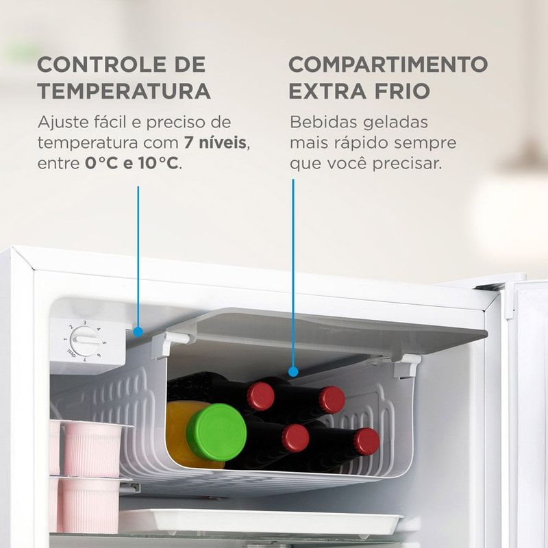 frigobar midea inverter 124 litros bivolt branco mdrd181fgd013