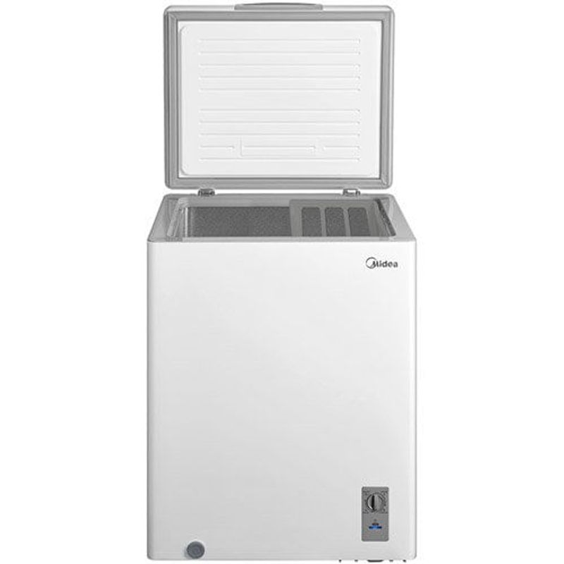 freezer horizontal midea inverter 142 litros 3 em 1 bivolt branco mdrc207sfz013
