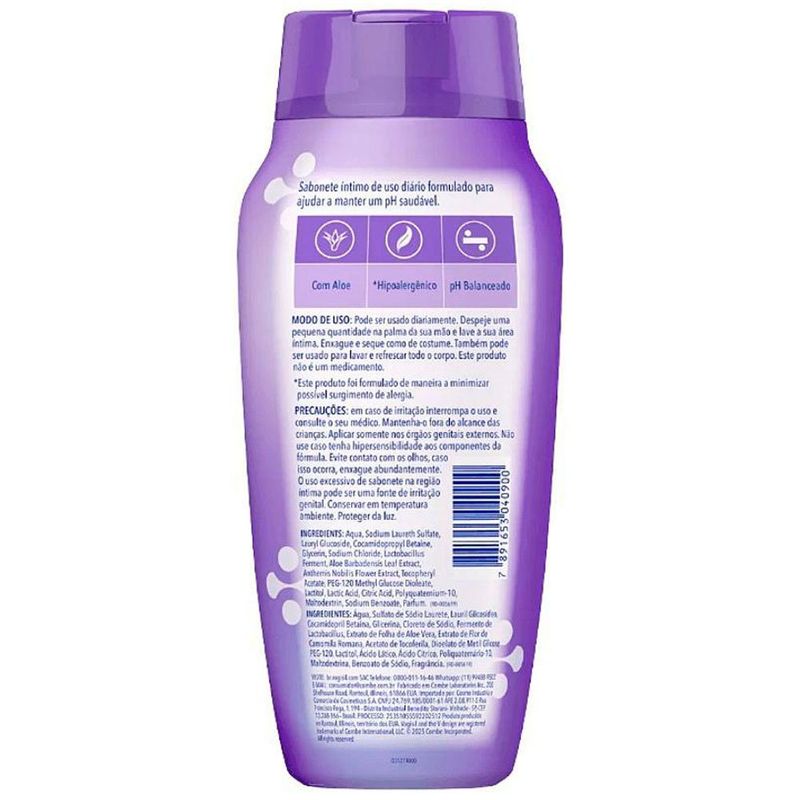 sabonete íntimo em gel vagisil cuidado ph 354ml