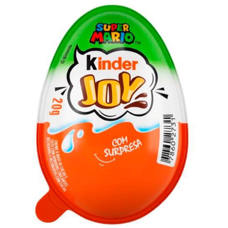 chocolate kinder joy surpresa super mário ediçao limitada 2 unidades de 20g cada