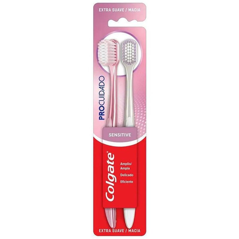 escova dental colgate pro cuidado sensitive 2 unidades