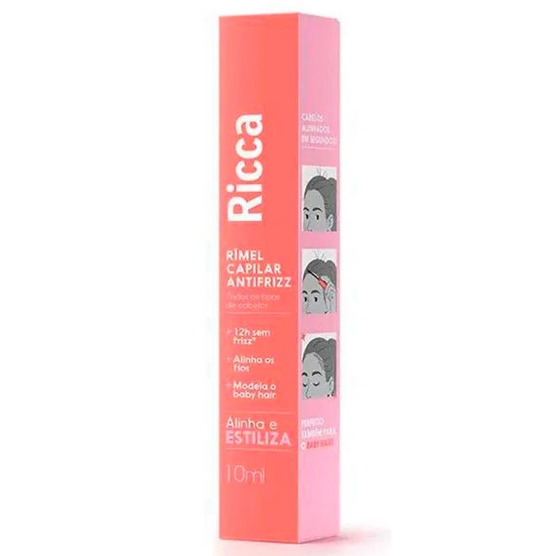 rímel capilar antifrizz ricca 10ml
