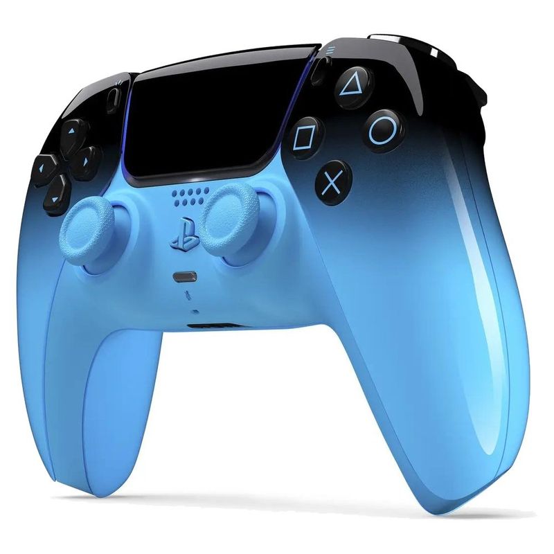 controle sem fio para ps5 sony rhythm azul e preto as-bi