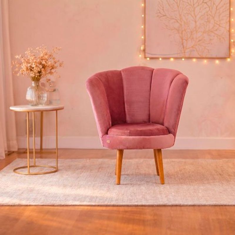 poltrona marjom pétala rosa 41328
