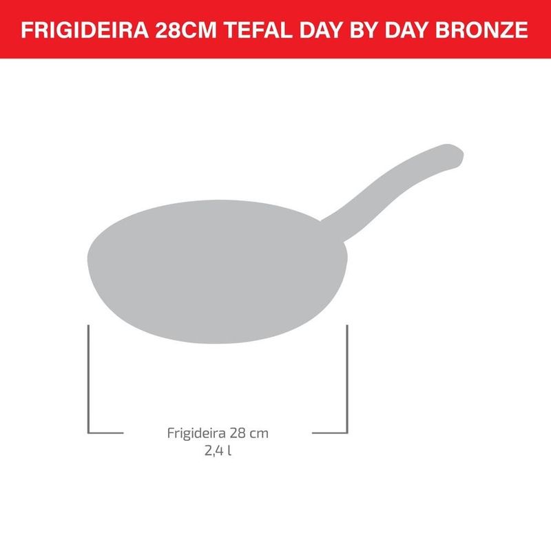 frigideira tefal day by day 28cm