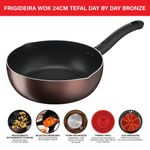 frigideira wok tefal day by day 24cm