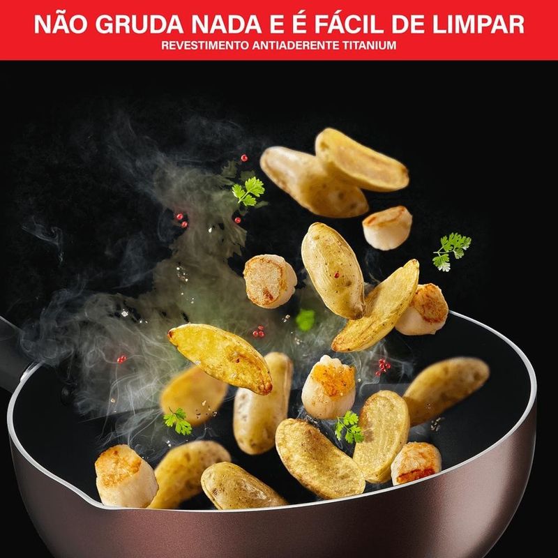 frigideira wok tefal day by day 24cm