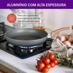 frigideira rochedo natural stone preto 30cm