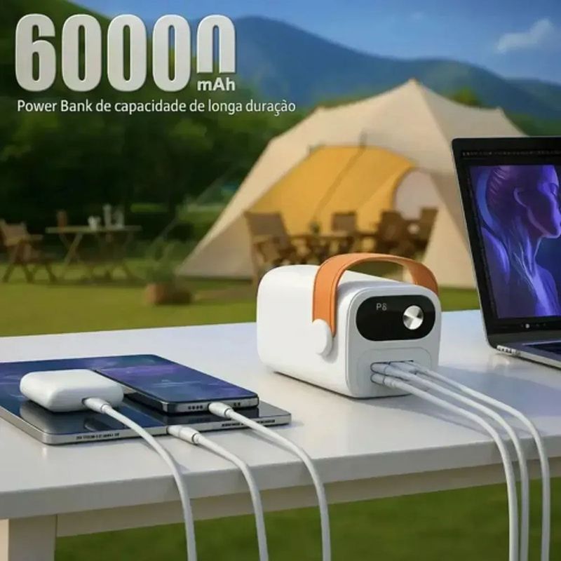 power bank a'gold 60.000mah bte-96 turbo 22.5w sortido (mp)
