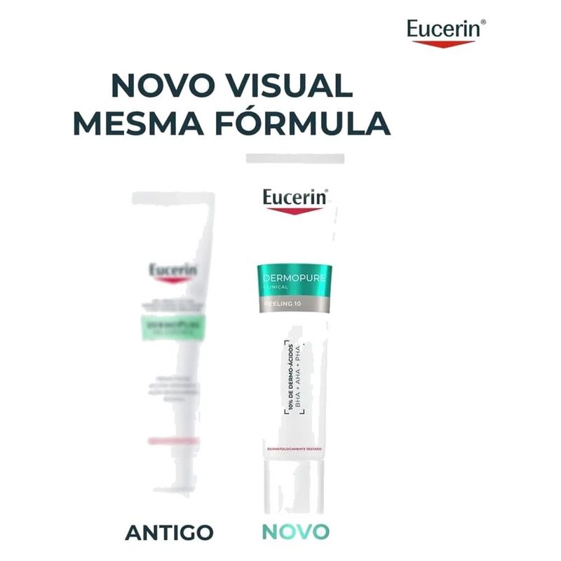 peeling 10 eucerin dermopure clinical cuidado renovador noturno 40ml