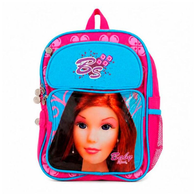 mochila baby sport tm 36x45cm rosa bs (mp)