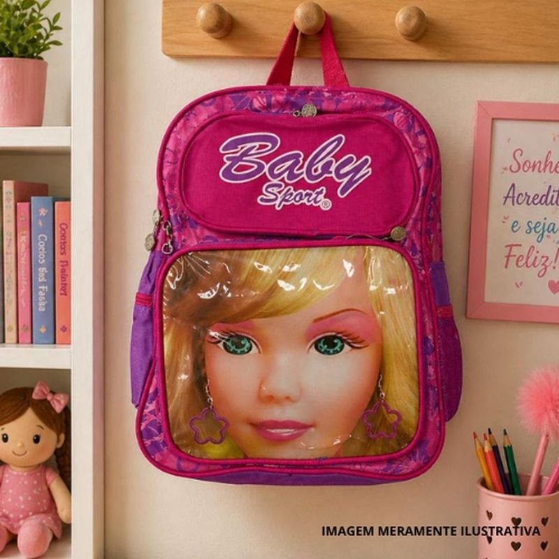 mochila baby sport tm 37x22cm flowers (mp)