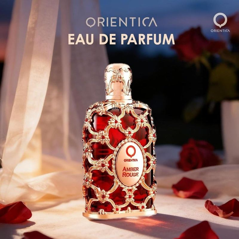 perfume árabe feminino orientica amber rouge edp 80ml (mp)
