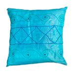 capa para almofada allegrini 40x40cm azul turquesa (mp)