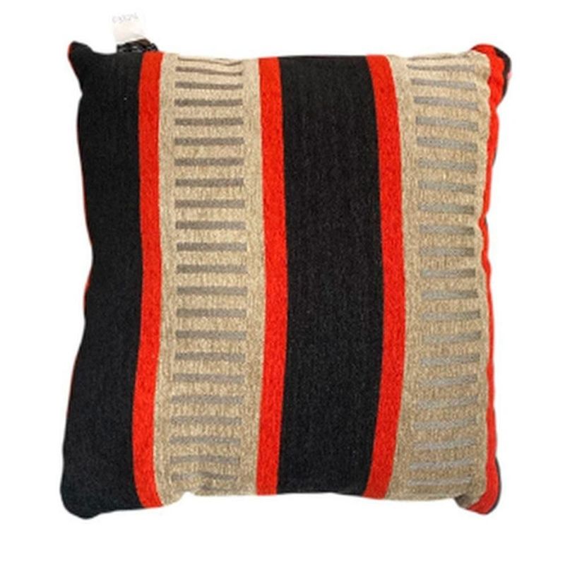 almofada scarlett du nectar 45x45cm preta e vermelha (mp)