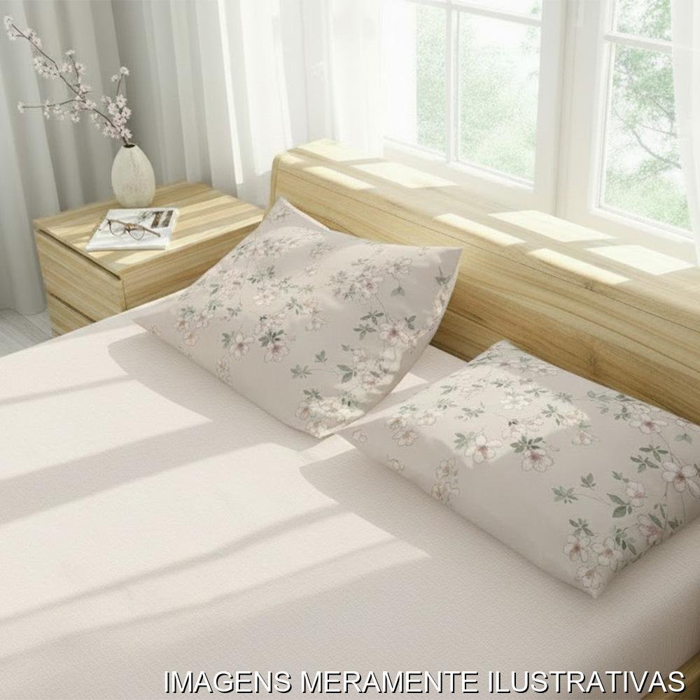 Jogo de Cama Queen 3 Peças Rozac Aconchego Fit
