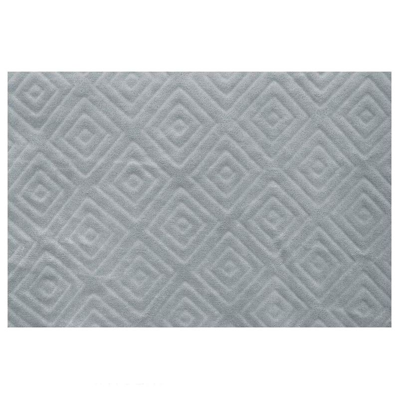tapete bella&co flannel 140x200cm elegance romariz cinza (mp)