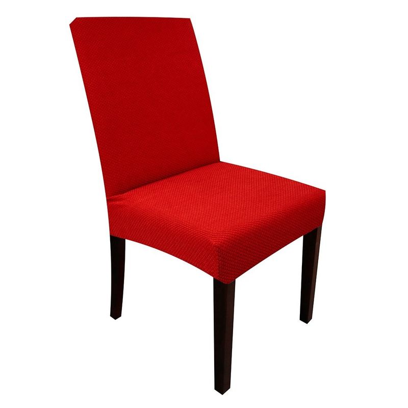 capa de cadeira bella&co malha geo vermelho (mp)