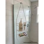 organizador de metal para banheiro kennedy home 46x15cm branco (mp)