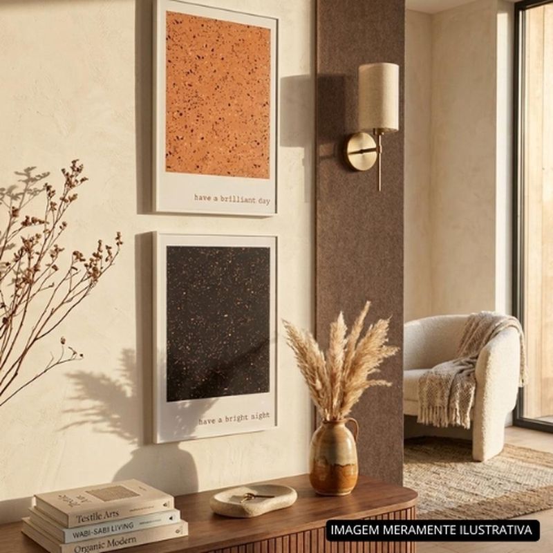 conjunto com 2 quadros em canvas mart 40x60cm noite e dia (mp)