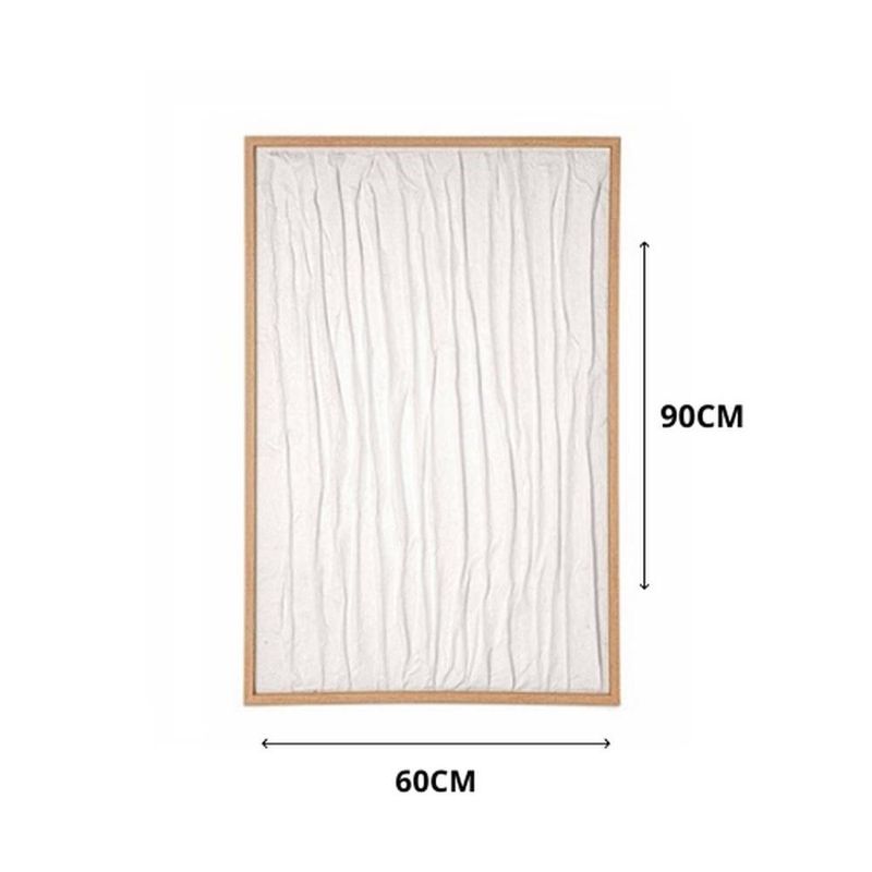 quadro em papel de arroz mart ondas brancas 60x90cm 16538 a (mp)