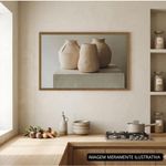 quadro vasos tm 83x53cm madeira e vidro (mp)