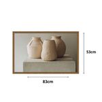 quadro vasos tm 83x53cm madeira e vidro (mp)