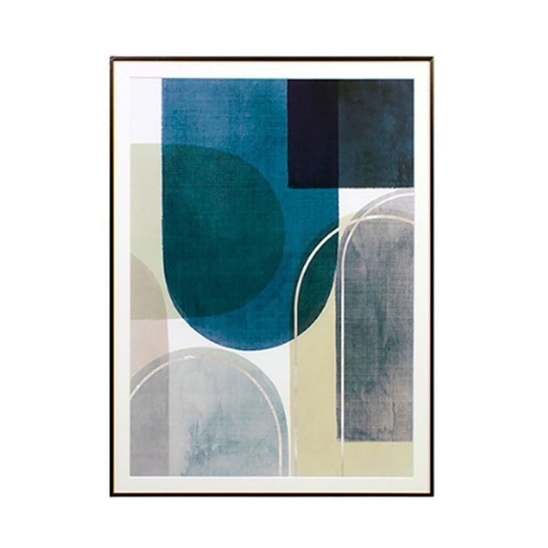 quadro pastel blue tm 50x68cm metal e vidro (mp)