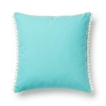 almofada de linho d&a 45x45cm verde aqua (mp)