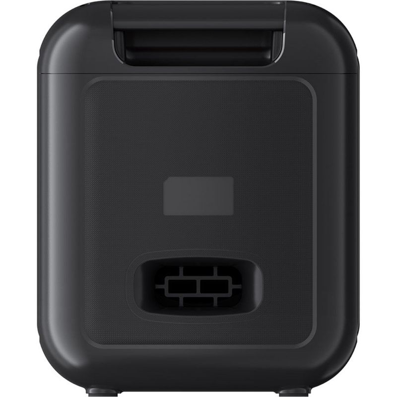 caixa de som bluetooth baumon com 2 microfones e led preto b97a