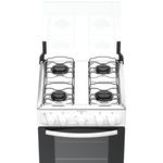 fogão 4 bocas atlas milão plus mesa inox branco bivolt 300002145