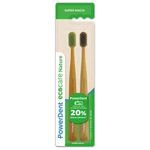 escova dental powerdent eco care nature super macia 2 unidades
