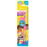 escova dental infantil powerdent mundo bita 2-5 anos macia 1 unidade cores sortidas