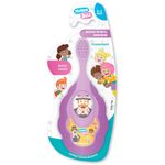 escova dental infantil com mordedor powerdent mundo bita 1 unidade cores sortidas