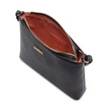 kit bolsa média tiracolo e porta cartão anacapri preto (mp)