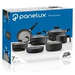 jogo de panelas panelux 7 peças premium st alumínio grafite 5002504 (mp)