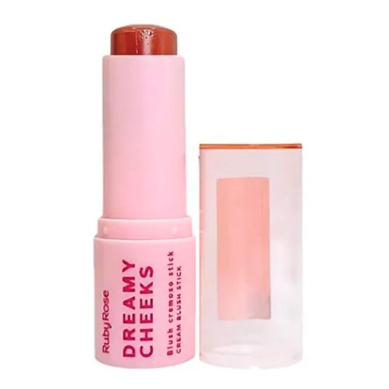 blush em stick cremoso ruby rose rostybrown (mp)