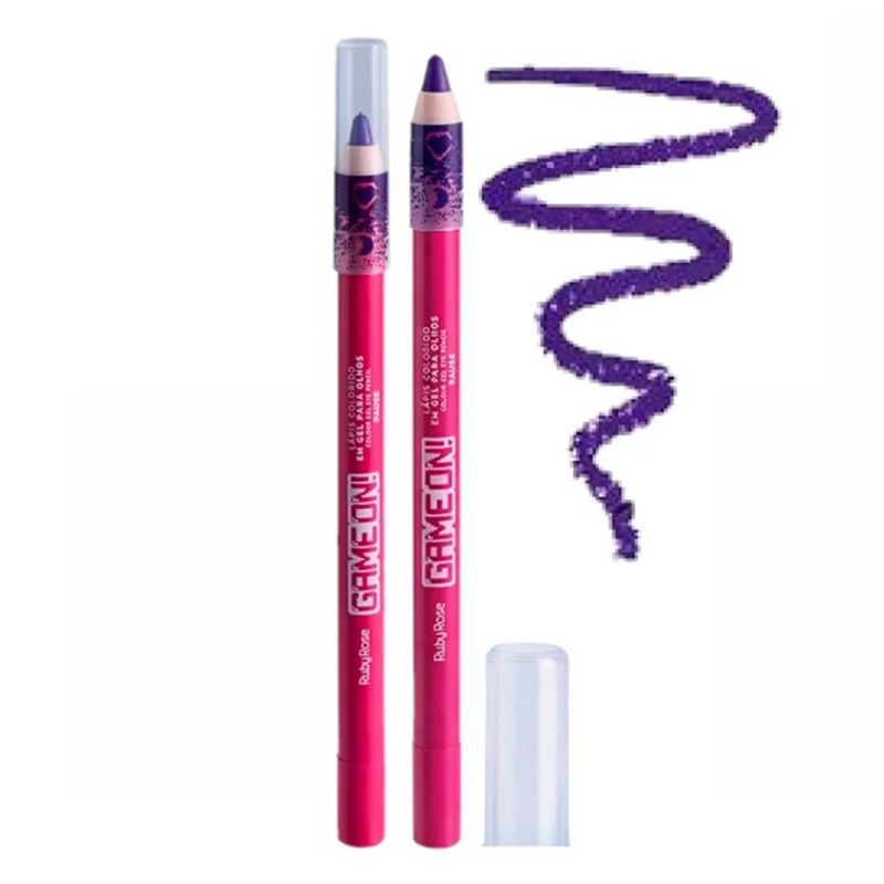 lápis colorido em gel para olhos ruby rose game on pause (mp)