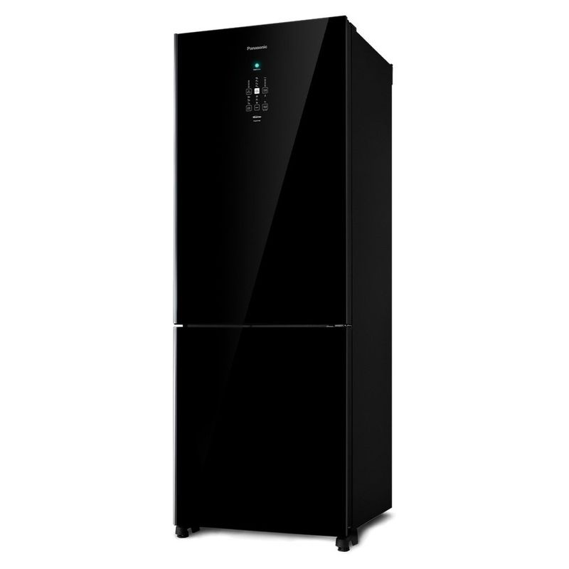 geladeira frost free panasonic 511l black glass inverter a preto nr-bb71gv7ba